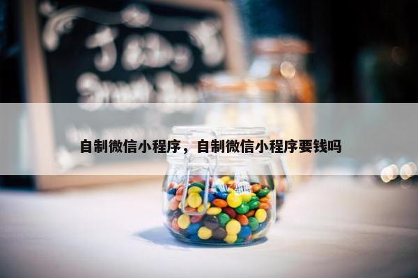 自制微信小程序，自制微信小程序要钱吗