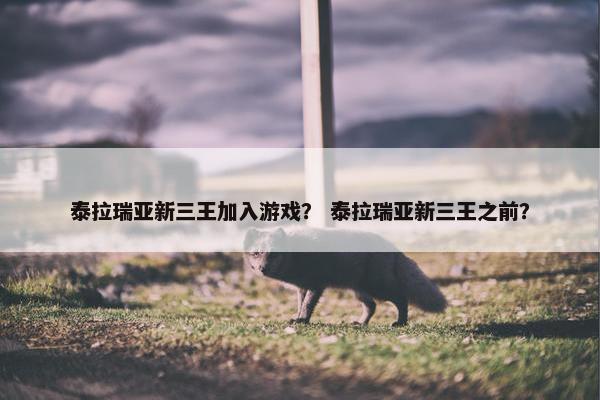 泰拉瑞亚新三王加入游戏？ 泰拉瑞亚新三王之前？