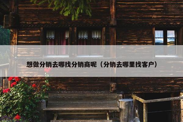 想做分销去哪找分销商呢（分销去哪里找客户）