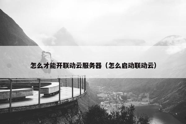 怎么才能开联动云服务器（怎么启动联动云）