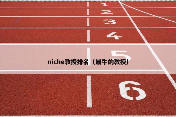 niche教授排名（最牛的教授）