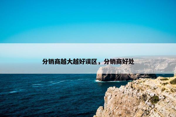 分销商越大越好误区，分销商好处
