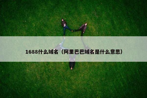 1688什么域名（阿里巴巴域名是什么意思）