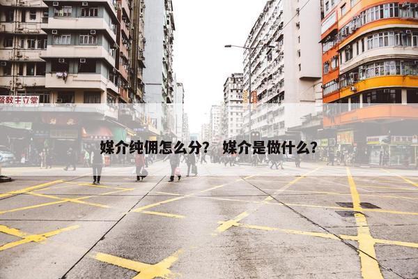 媒介纯佣怎么分？ 媒介是做什么？
