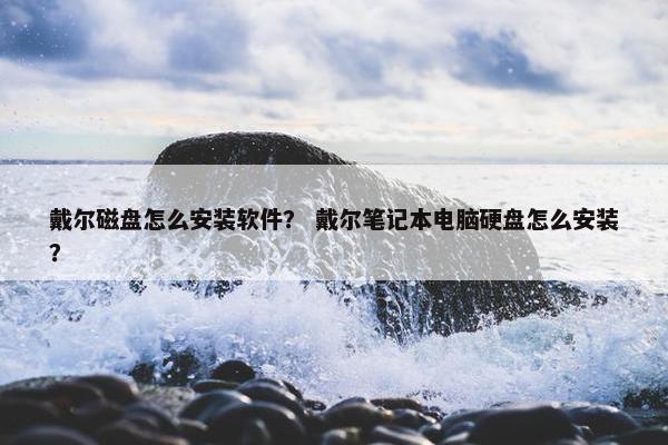 戴尔磁盘怎么安装软件？ 戴尔笔记本电脑硬盘怎么安装？