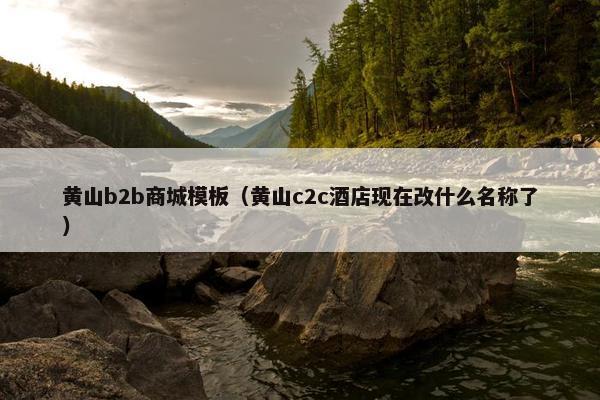 黄山b2b商城模板（黄山c2c酒店现在改什么名称了）