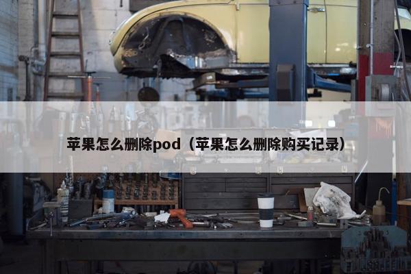 苹果怎么删除pod（苹果怎么删除购买记录）