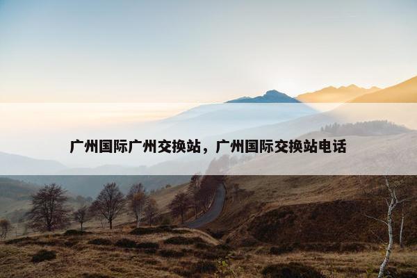 广州国际广州交换站，广州国际交换站电话