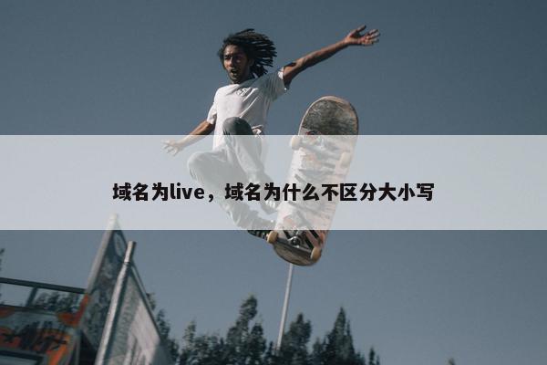 域名为live，域名为什么不区分大小写