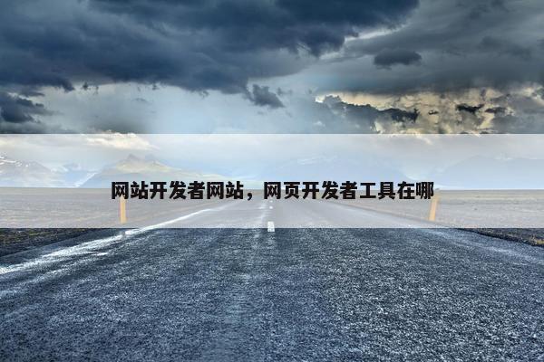 网站开发者网站，网页开发者工具在哪