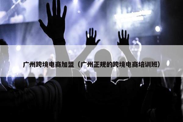 广州跨境电商加盟（广州正规的跨境电商培训班）