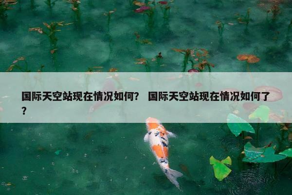 国际天空站现在情况如何？ 国际天空站现在情况如何了？