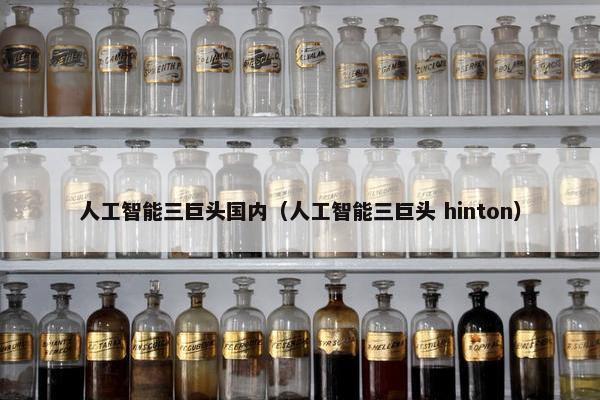 人工智能三巨头国内（人工智能三巨头 hinton）