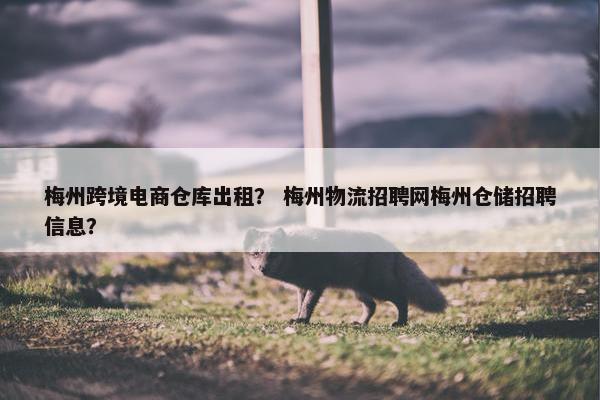 梅州跨境电商仓库出租？ 梅州物流招聘网梅州仓储招聘信息？