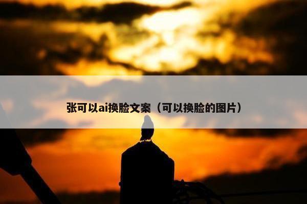 张可以ai换脸文案（可以换脸的图片）