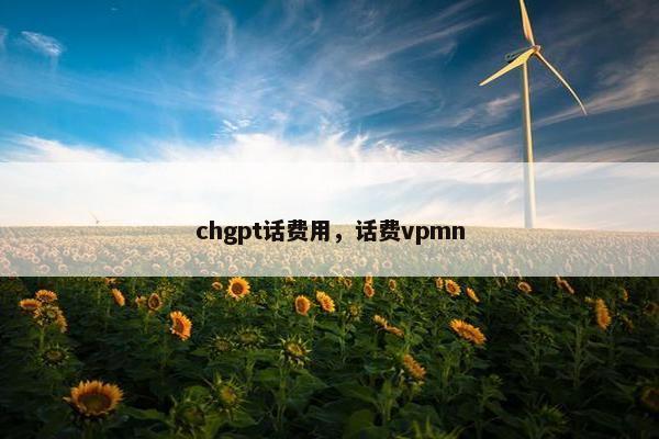 chgpt话费用，话费vpmn