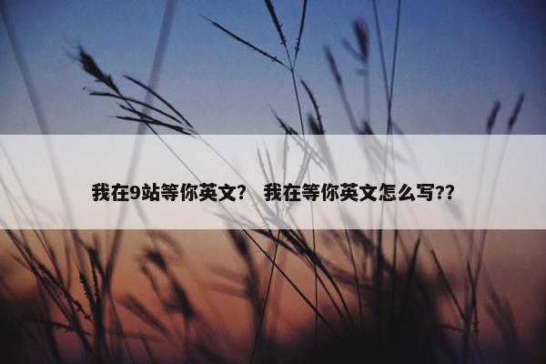 我在9站等你英文？ 我在等你英文怎么写?？