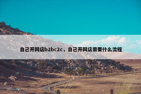 自己开网店b2bc2c，自己开网店需要什么流程