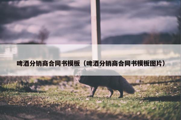啤酒分销商合同书模板（啤酒分销商合同书模板图片）