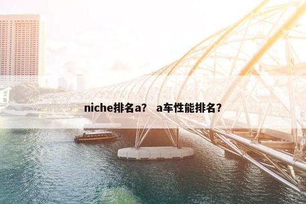 niche排名a？ a车性能排名？