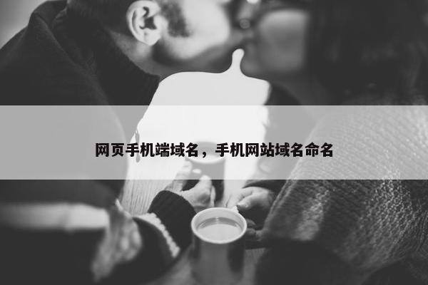 网页手机端域名，手机网站域名命名