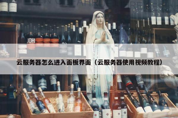 云服务器怎么进入面板界面（云服务器使用视频教程）