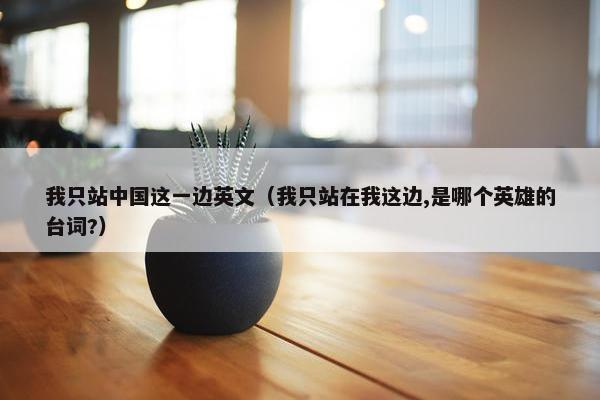 我只站中国这一边英文（我只站在我这边,是哪个英雄的台词?）