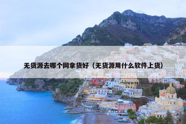 无货源去哪个网拿货好（无货源用什么软件上货）