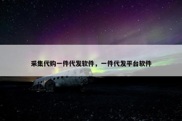 采集代购一件代发软件，一件代发平台软件
