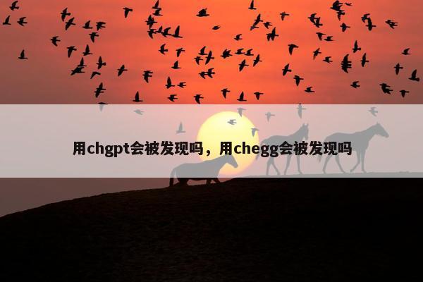 用chgpt会被发现吗，用chegg会被发现吗