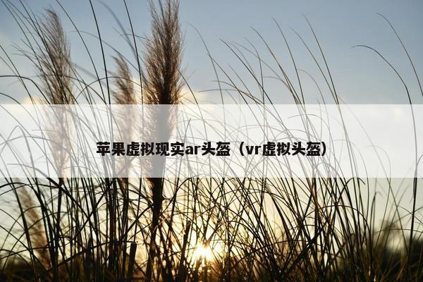苹果虚拟现实ar头盔（vr虚拟头盔）