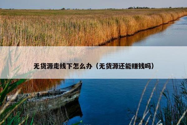 无货源走线下怎么办（无货源还能赚钱吗）