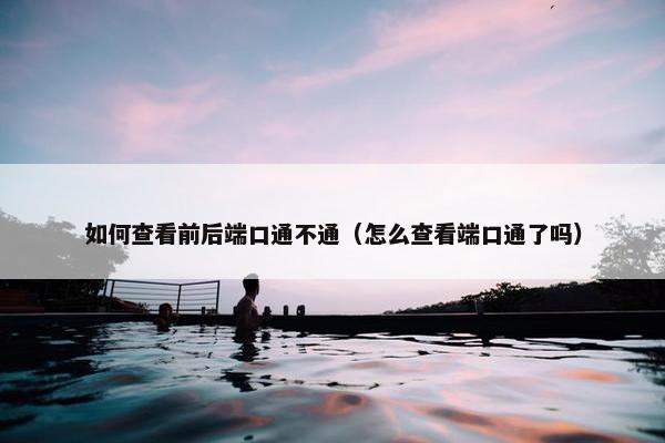 如何查看前后端口通不通（怎么查看端口通了吗）