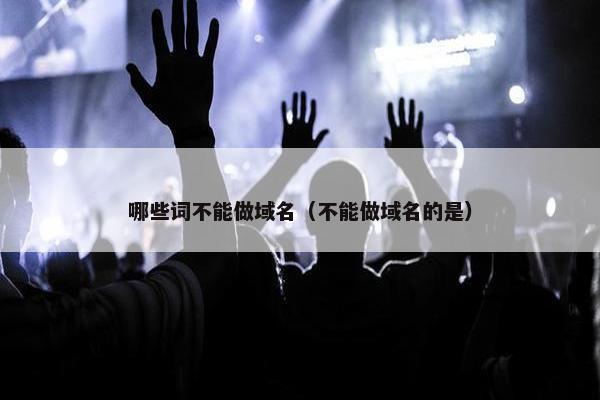 哪些词不能做域名（不能做域名的是）