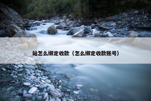 站怎么绑定收款（怎么绑定收款账号）