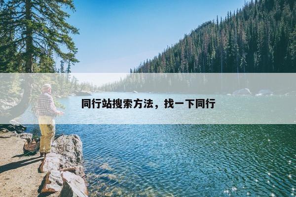 同行站搜索方法，找一下同行