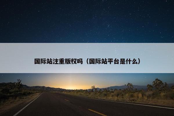 国际站注重版权吗（国际站平台是什么）