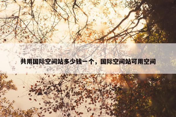 共用国际空间站多少钱一个，国际空间站可用空间