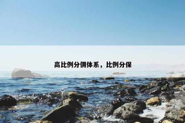 高比例分佣体系，比例分保