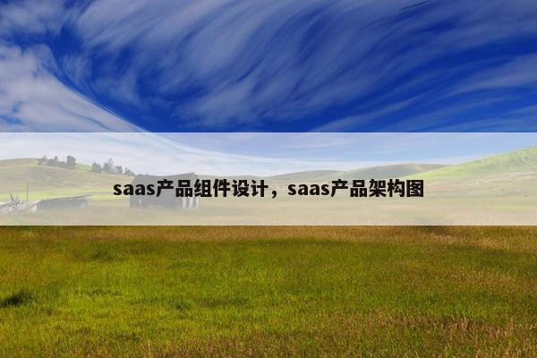 saas产品组件设计，saas产品架构图