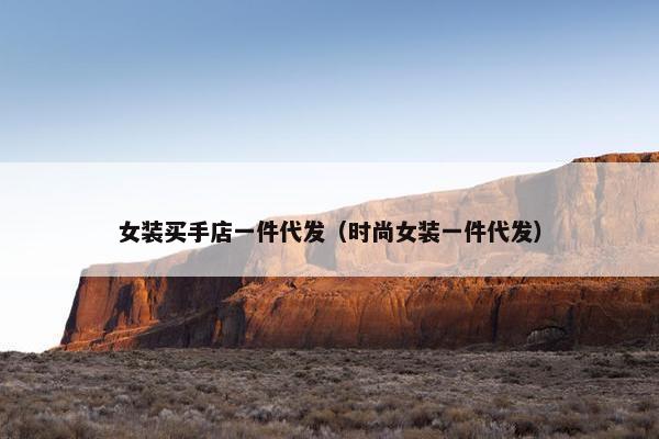 女装买手店一件代发（时尚女装一件代发）