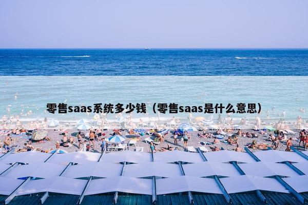 零售saas系统多少钱（零售saas是什么意思）