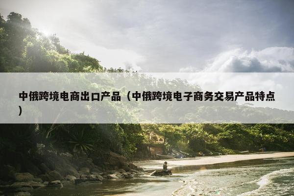 中俄跨境电商出口产品（中俄跨境电子商务交易产品特点）