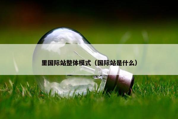 里国际站整体模式（国际站是什么）