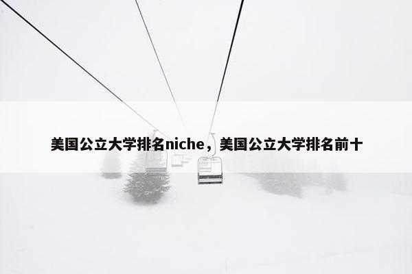 美国公立大学排名niche，美国公立大学排名前十