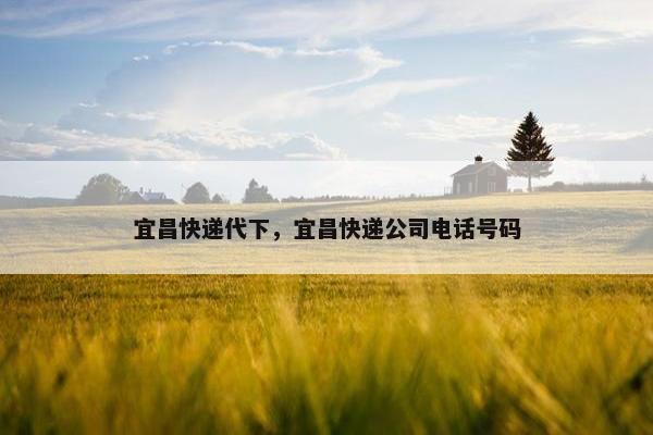 宜昌快递代下，宜昌快递公司电话号码