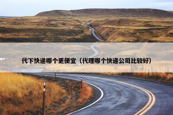 代下快递哪个更便宜（代理哪个快递公司比较好）