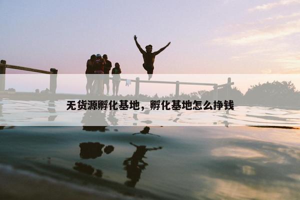 无货源孵化基地，孵化基地怎么挣钱