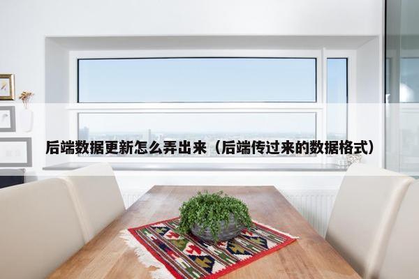 后端数据更新怎么弄出来（后端传过来的数据格式）