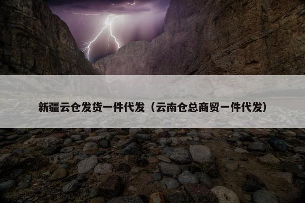 新疆云仓发货一件代发（云南仓总商贸一件代发）